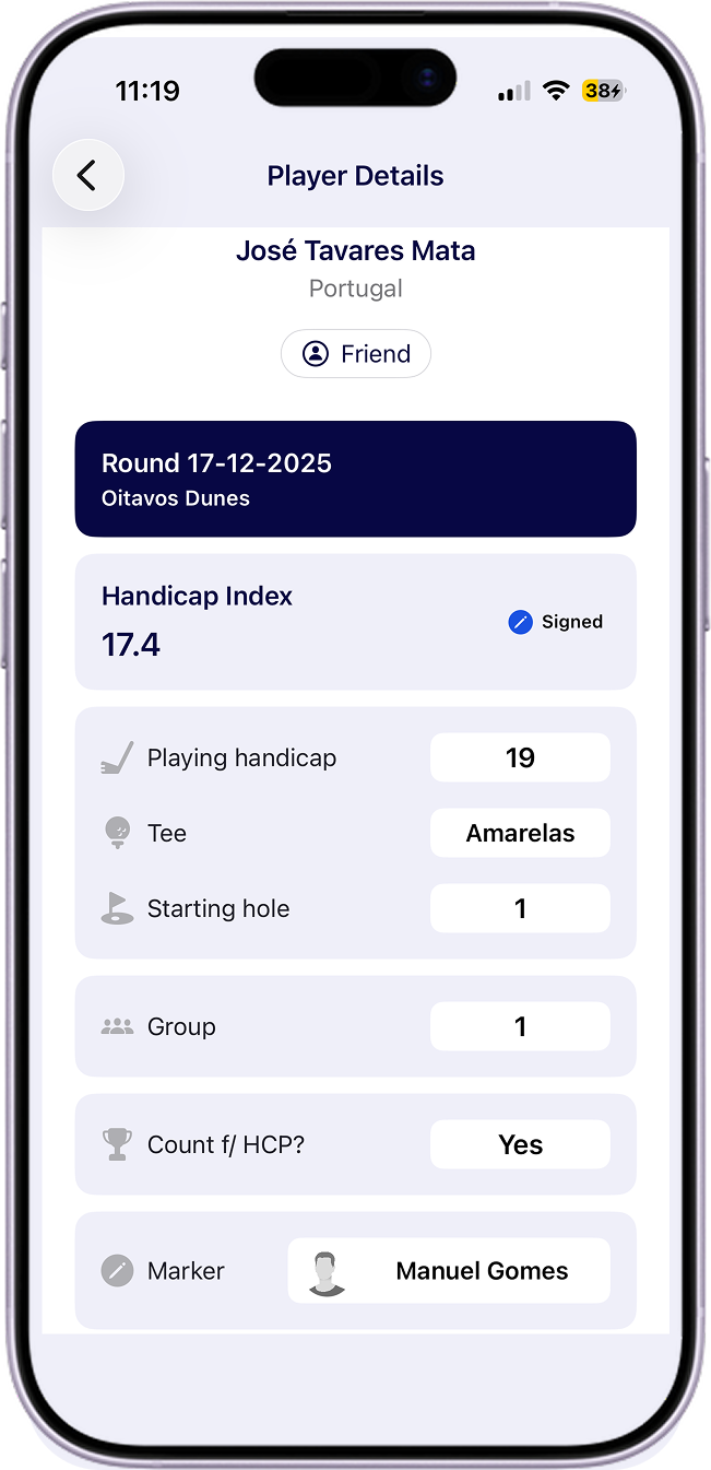 Player configuration